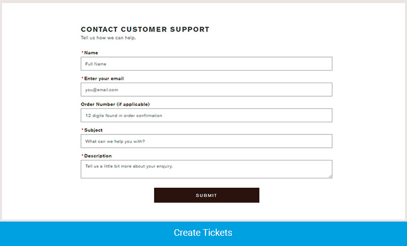 Create Ticket