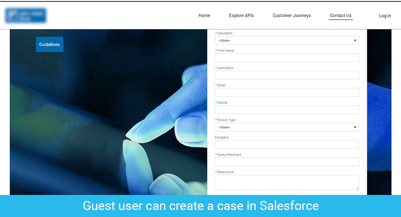 Guest User case Creation